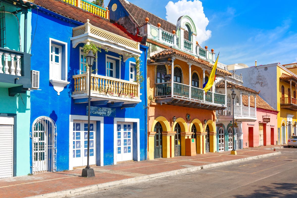Colombia - Cartagena - colori Getsemani - Tuttaltromondo