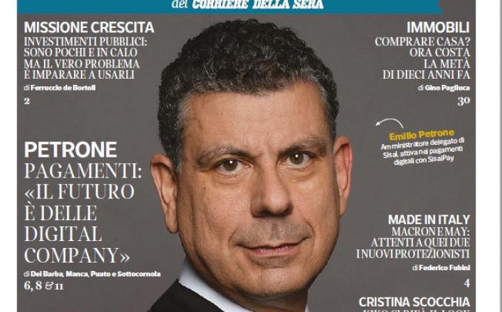 Copertina Corriere della Sera